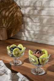 Hermia Set de 6 Copas de Helado de Vidrio Transparente